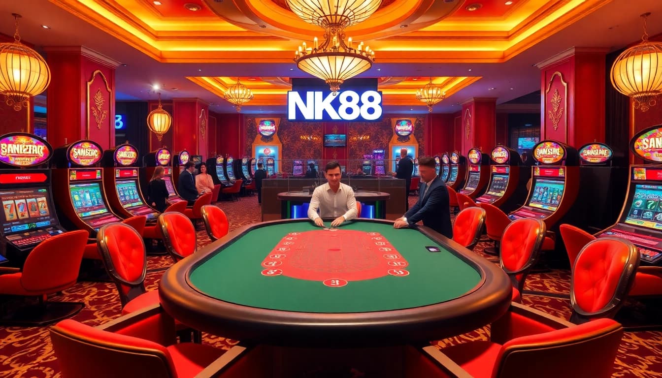 Experience thrilling gameplay at NK88 with live dealer interactions and luxurious casino ambiance.