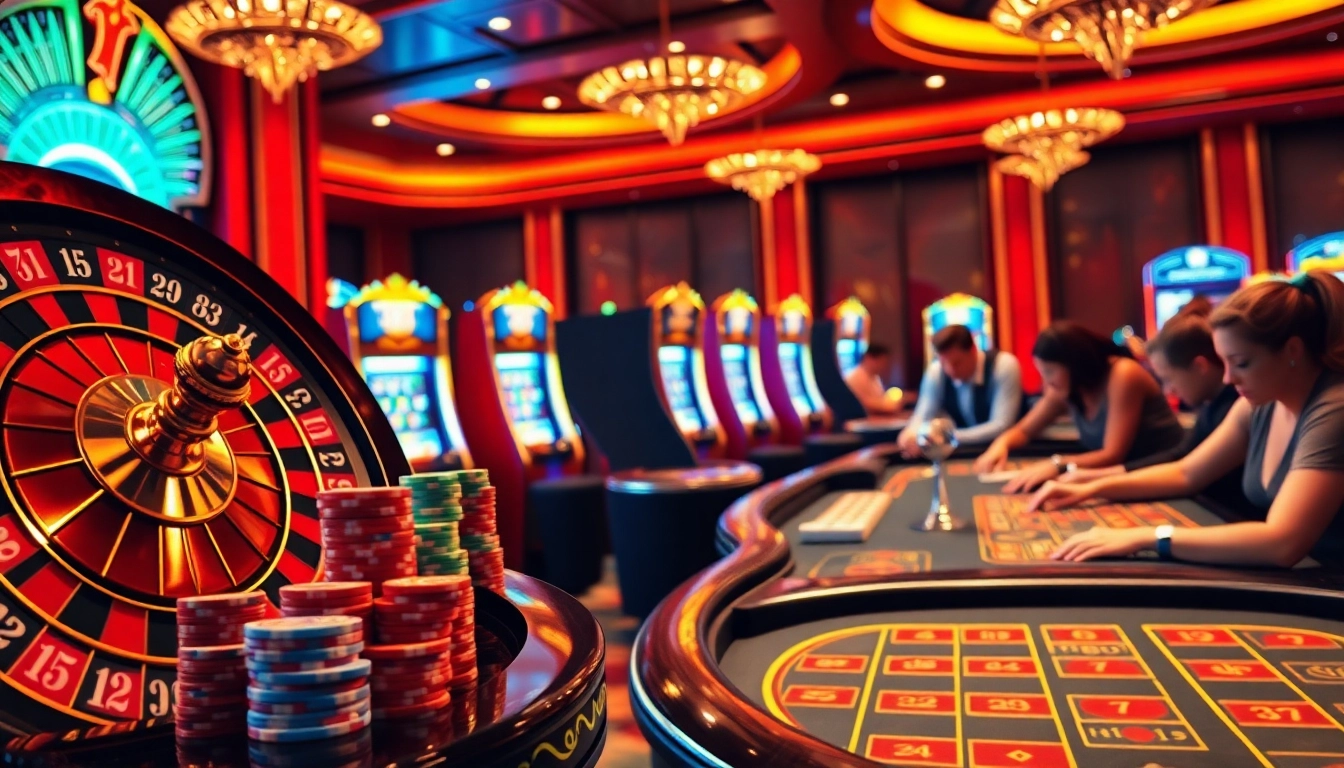 Engaging casino action at rikbet1.cn.com with vibrant roulette and lively blackjack gameplay.