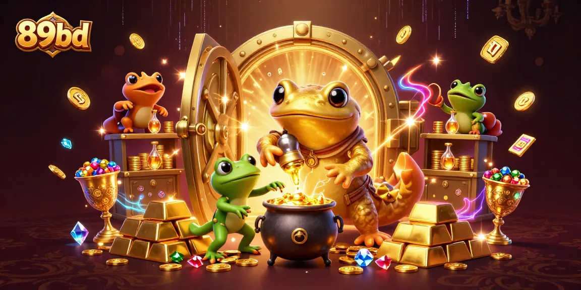 Transmute riches with the enchanting 89bd salamander as it transforms metals into gold coins.