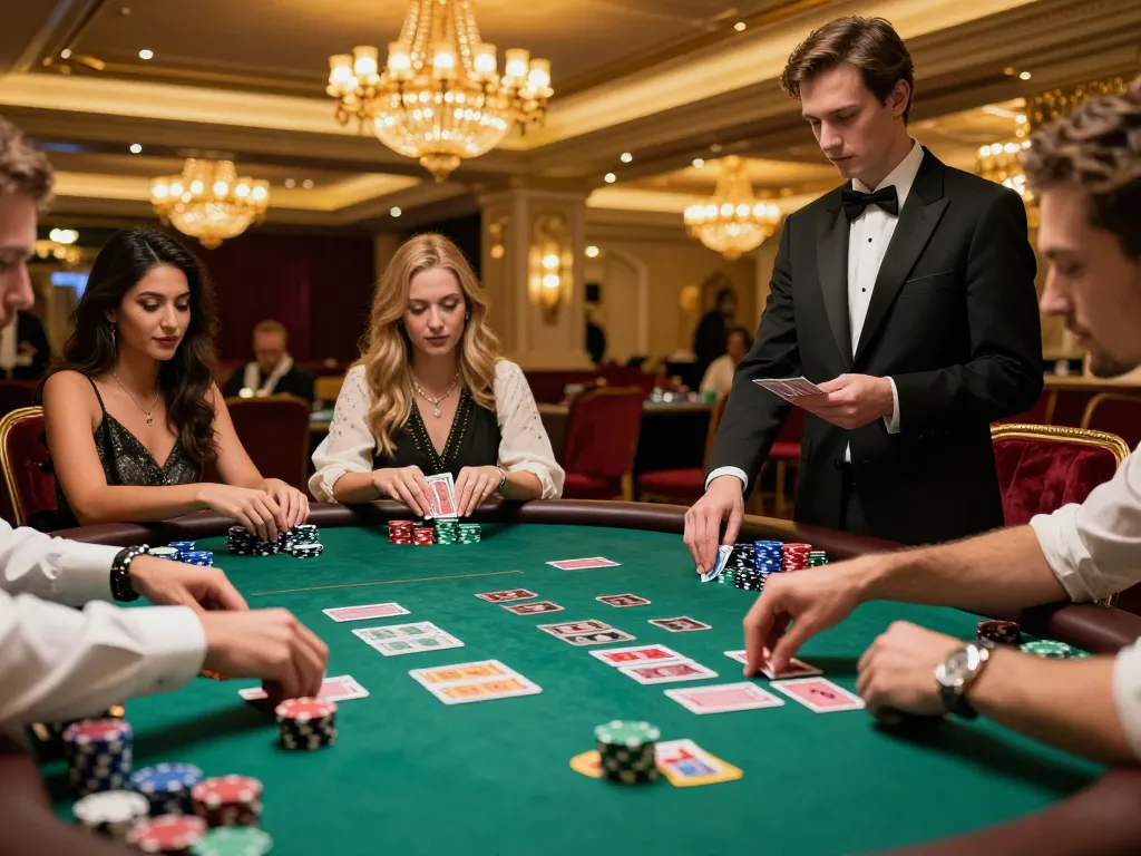Engaging baccarat gameplay at 27G casino with players strategically placing bets