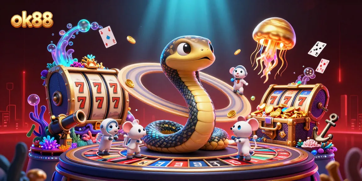 Experience excitement at ok88 as astronaut mice place bets on a cosmic roulette wheel.