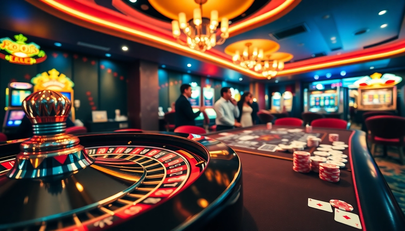 Players enjoying the vibrant casino floor at 288T, complete with colorful slots and poker tables.