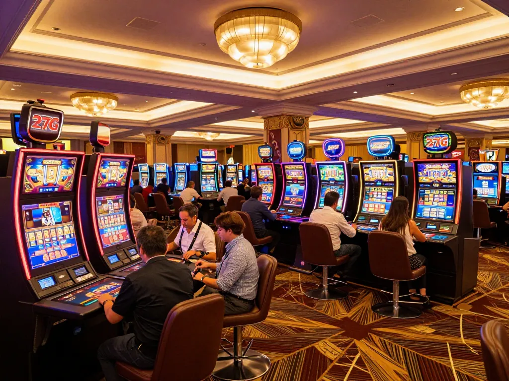 Experience excitement at 27G casino with various games and vibrant ambiance.
