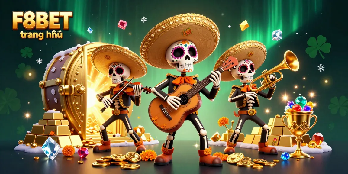 Experience F8BET trang chủ with vivid mariachi band and dazzling casino treasures