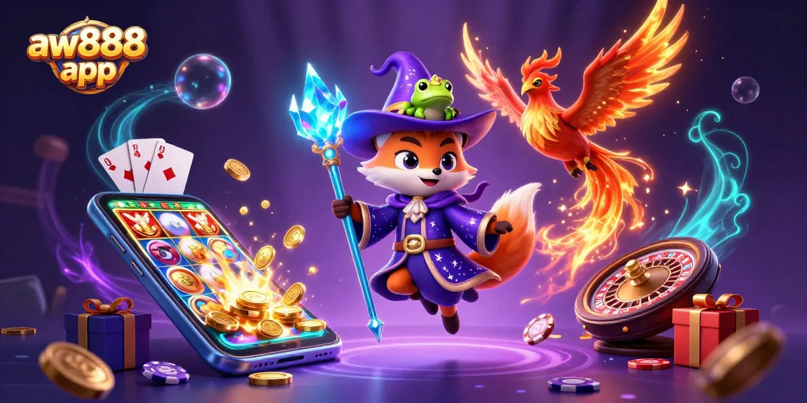 Play exciting games with the aw888 app featuring dynamic 3D casino elements and immersive characters.