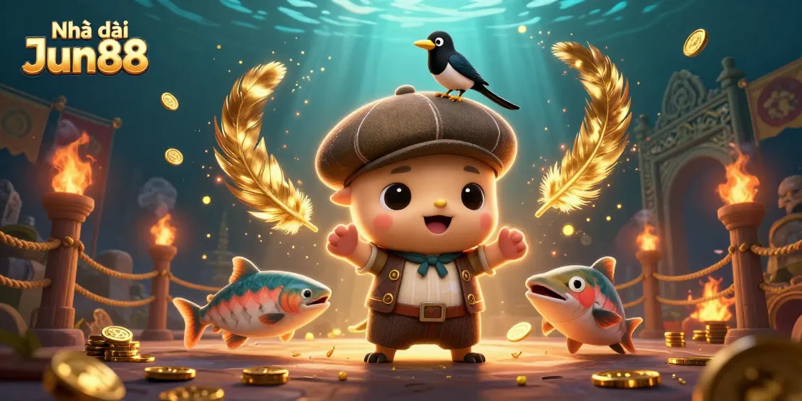Engage in thrilling gameplay with Nhà cái Jun88, celebrating casino excitement in vibrant 3D.