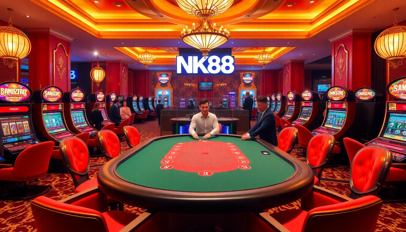Experience thrilling gameplay at NK88 with live dealer interactions and luxurious casino ambiance.