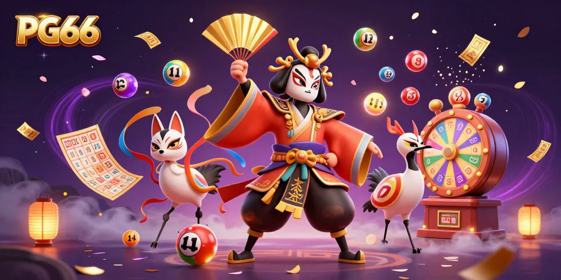 Experience PG66 excitement with dynamic lottery elements and captivating characters.