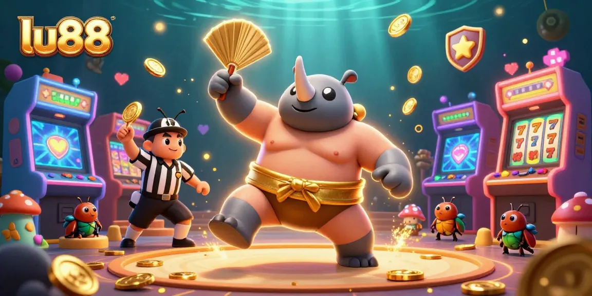 Experience the excitement of the lu88 casino with vibrant slot visuals featuring animated characters and dazzling elements.
