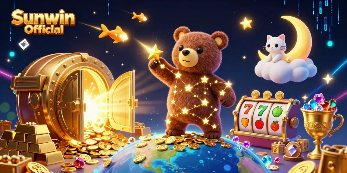 Engage with Sunwin Official's thrilling slots experience, featuring vivid characters and dazzling treasures in 3D.