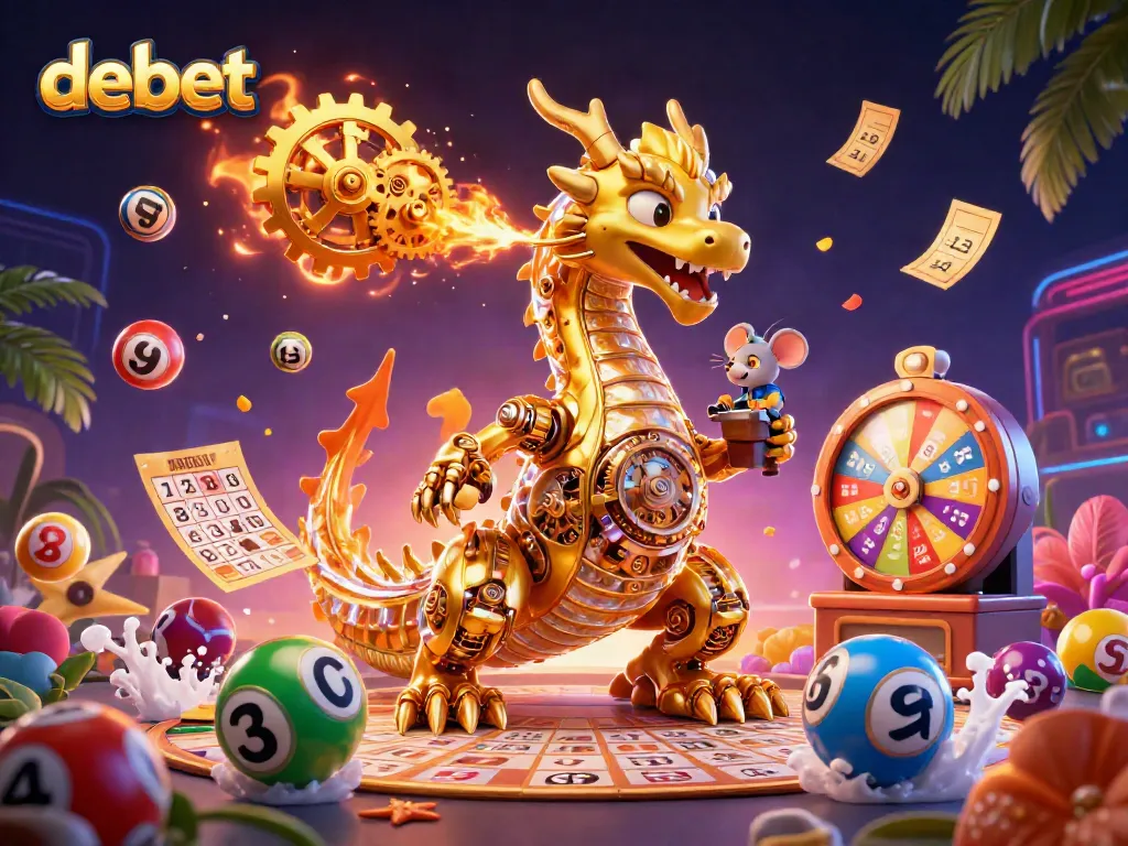 Experience debet with vibrant casino activities, featuring a golden dragon and exciting game elements.
