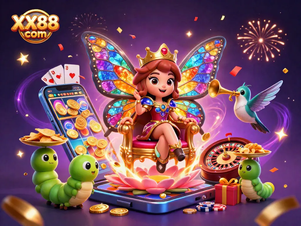 Experience thrilling gaming at XX88 com with vibrant casino elements and winning moments.