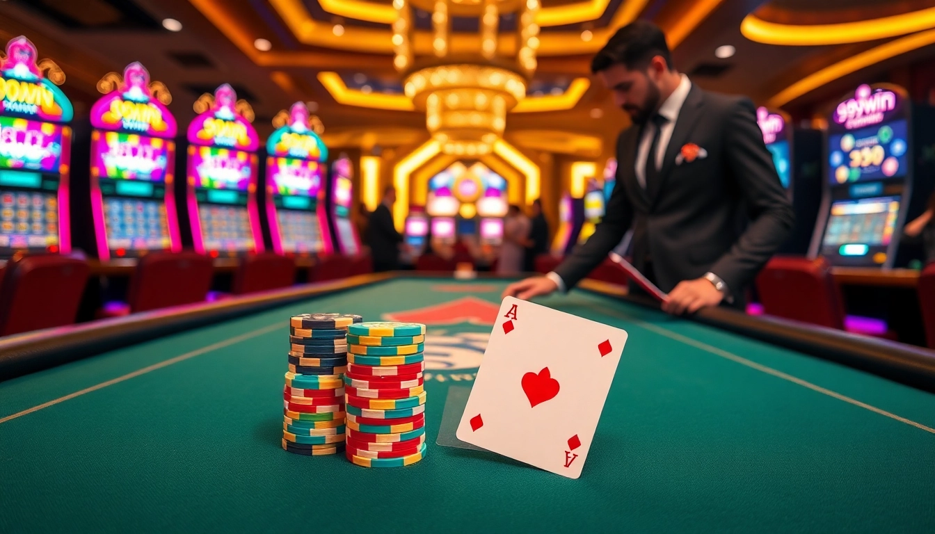 Experience the thrill of gambling at 99win with exciting poker games and vibrant casino ambiance.