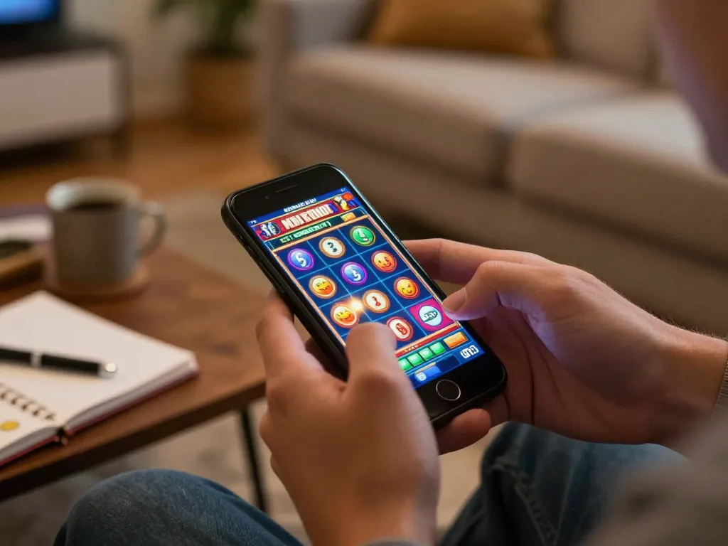 Engaging mobile gaming experience with TR88 slots displayed on smartphone screen.