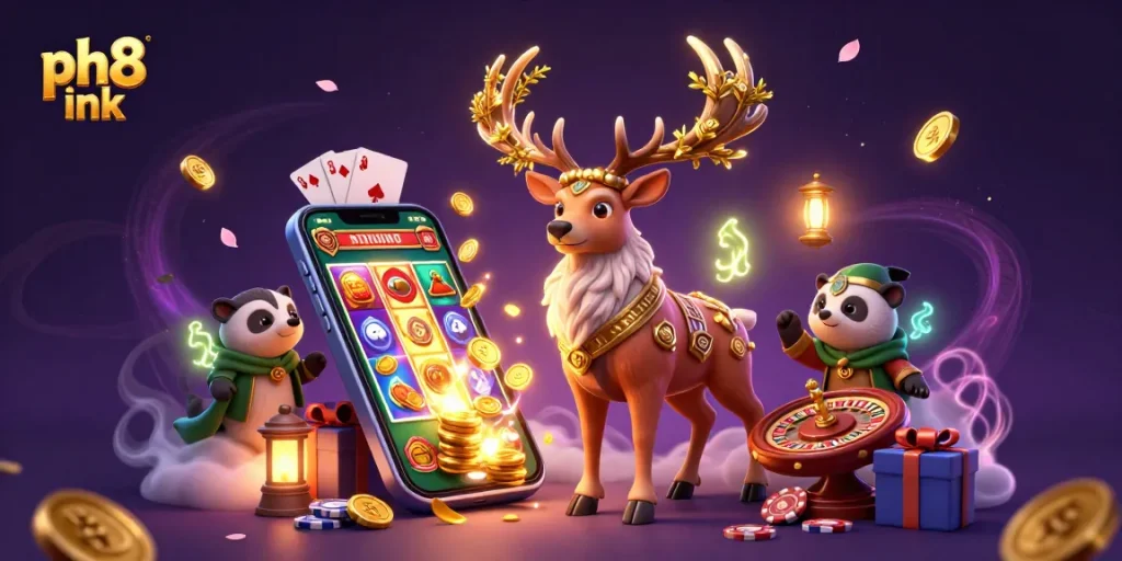 Engage with ph8 ink and experience thrilling online slots surrounded by vibrant gaming elements.